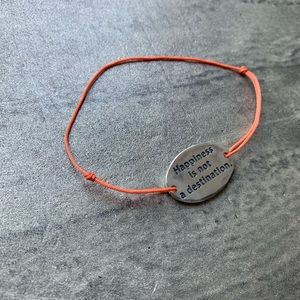 Sterling silver “Happiness is not a destination”